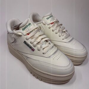 Reebok Club C Extra Platform Sneakers – Women’s – Cream/White – NWT